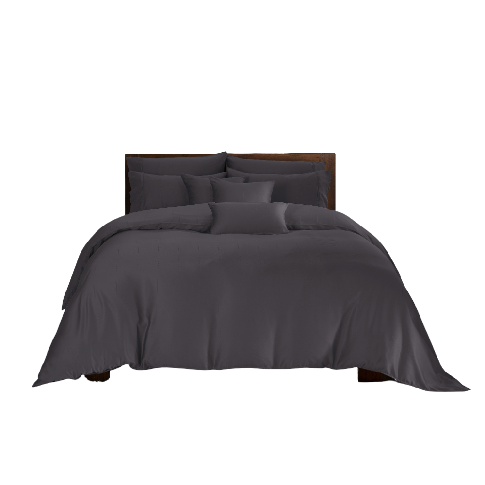 ชุดผ้าปูที่นอน 6 ฟุต 5 ชิ้น AKEMI รุ่น EARNEST DOBBY 9557108453111 สี BARKELY GREY (ไม่รวมผ้านวม)_1